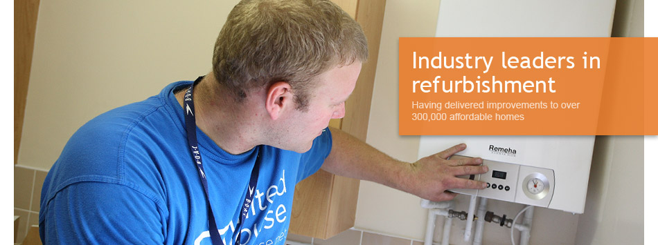 Industry leaders in <br> refurbishment - Having delivered improvements to over 300,000 affordable homes